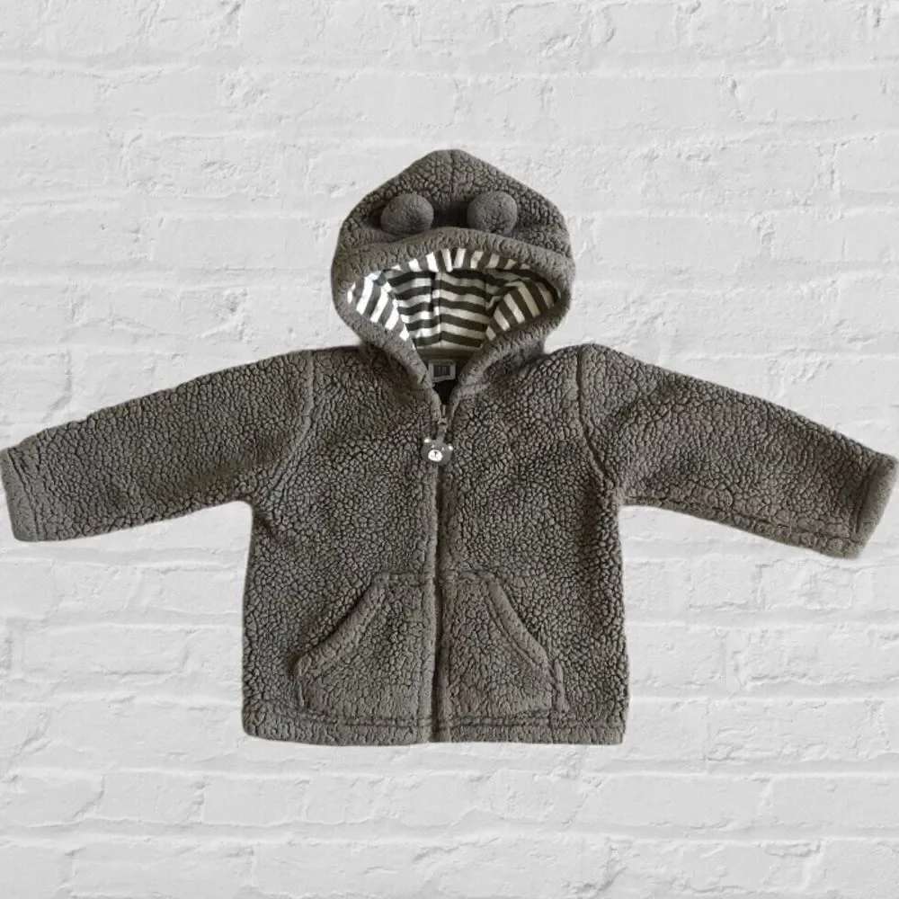 Carter’s Bear Ears Sherpa Fleece Zip Hoodie Jacket